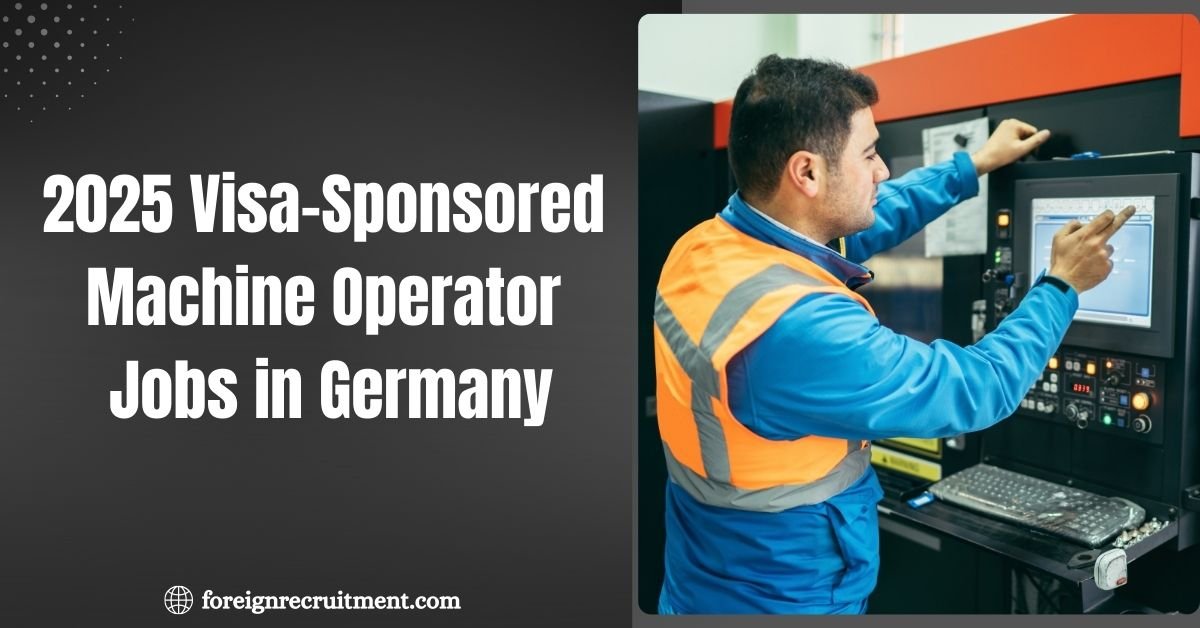 2025 Visa-Sponsored Machine Operator Jobs in Germany: Your Guide to Opportunities