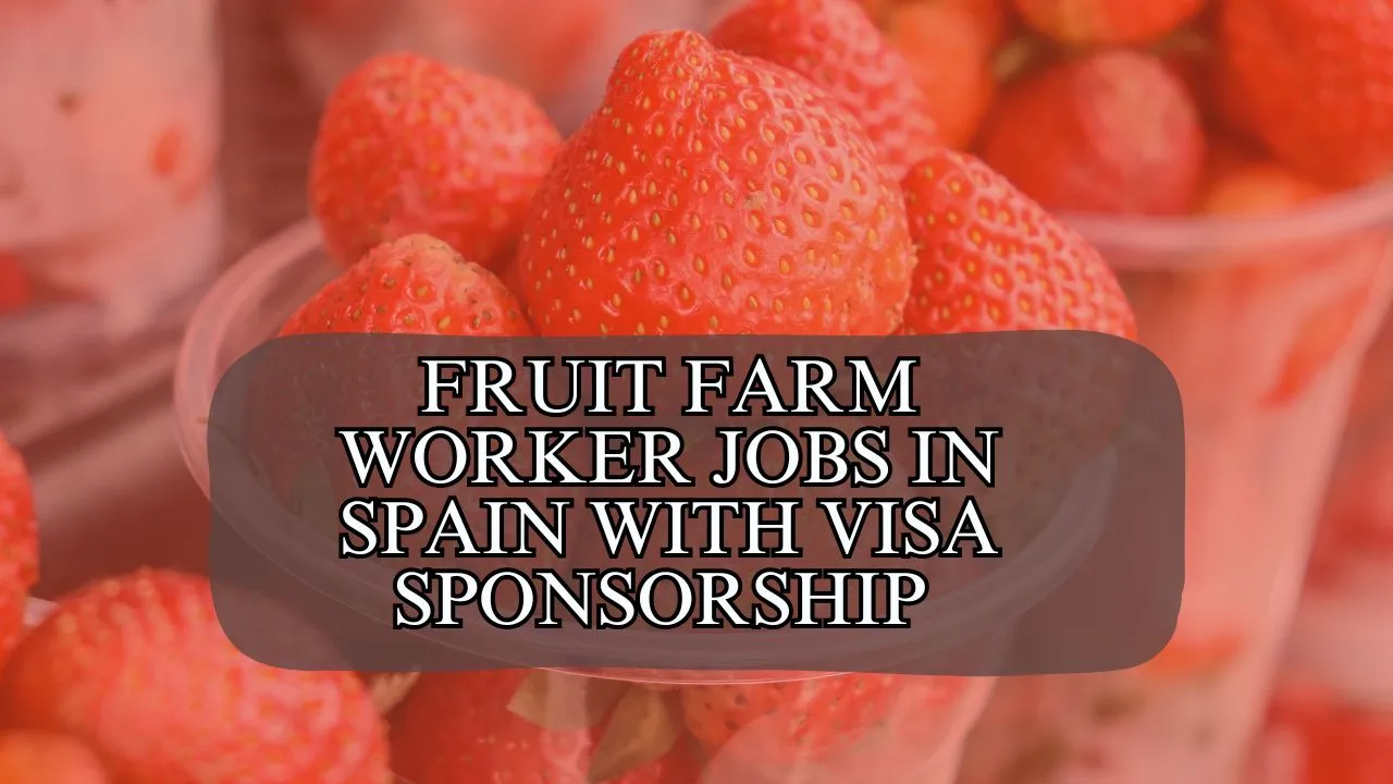 Fruit Farm Worker Jobs in Spain with Visa Sponsorship 2025
