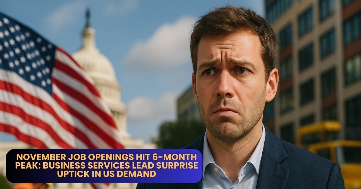 November Job Openings Hit 6-Month Peak: Business Services Lead Surprise Uptick in US Demand