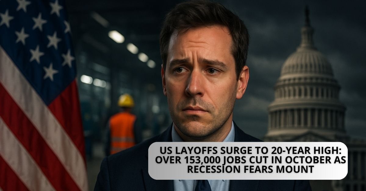 US Layoffs Surge to 20-Year High: Over 153,000 Jobs Cut in October as Recession Fears Mount