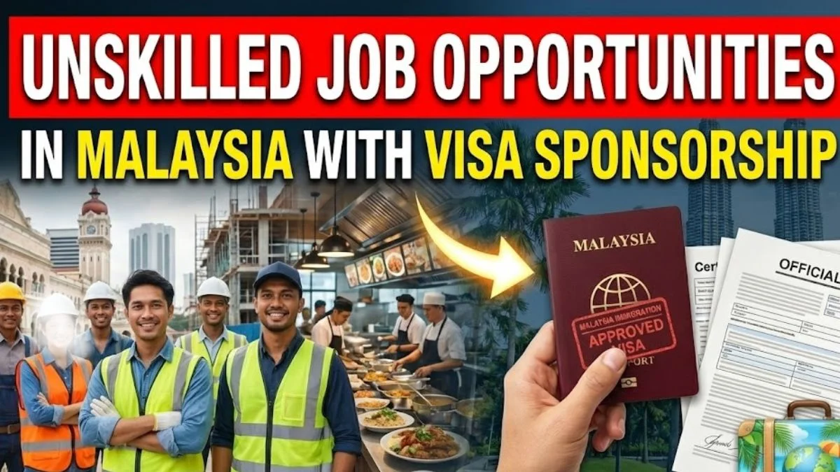Unskilled Job Opportunities in Malaysia with Visa Sponsorship